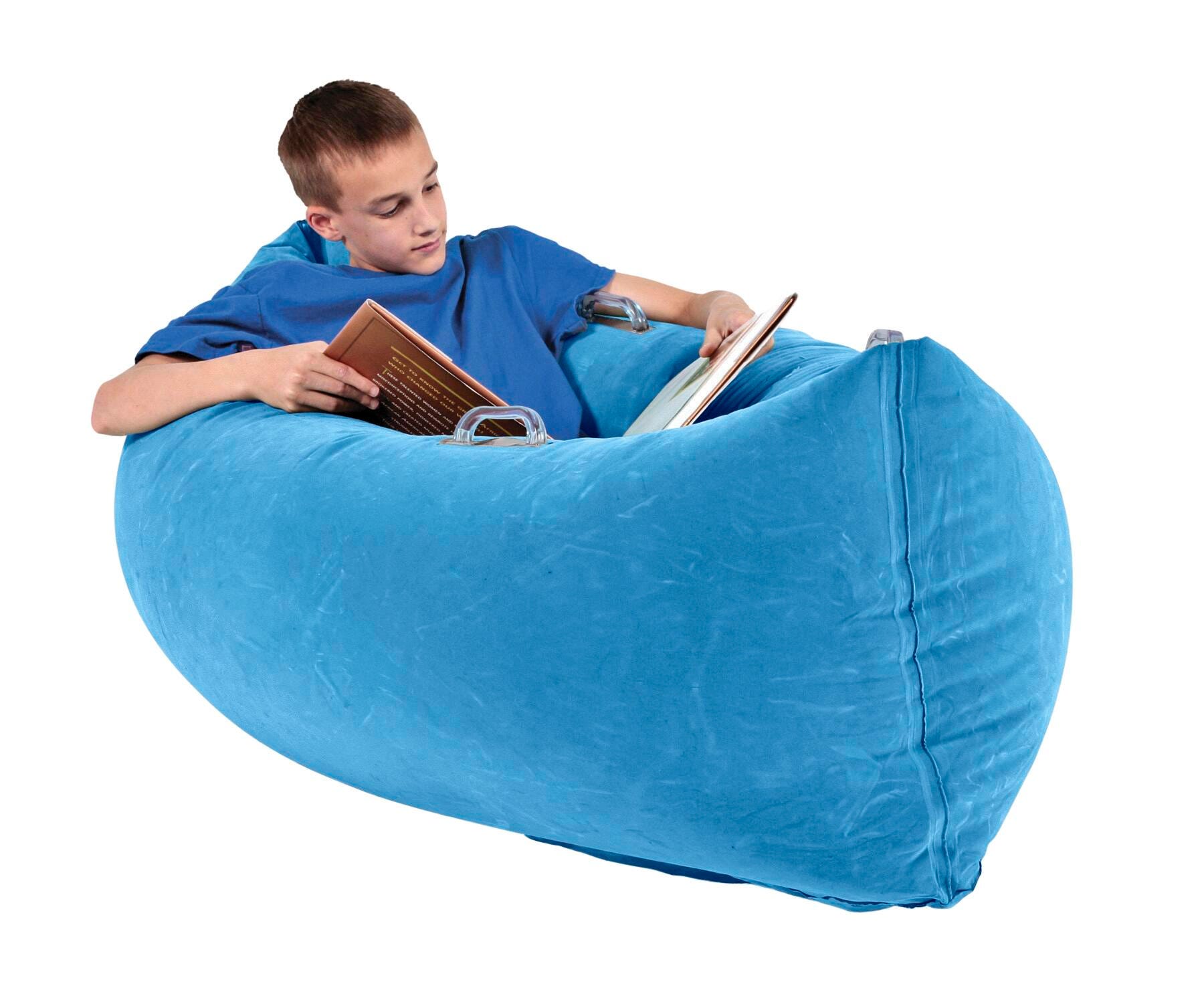 Abilitations Inflatable PeaPod Medium, 60 Inches, Vinyl, Blue, Item Number 2100469